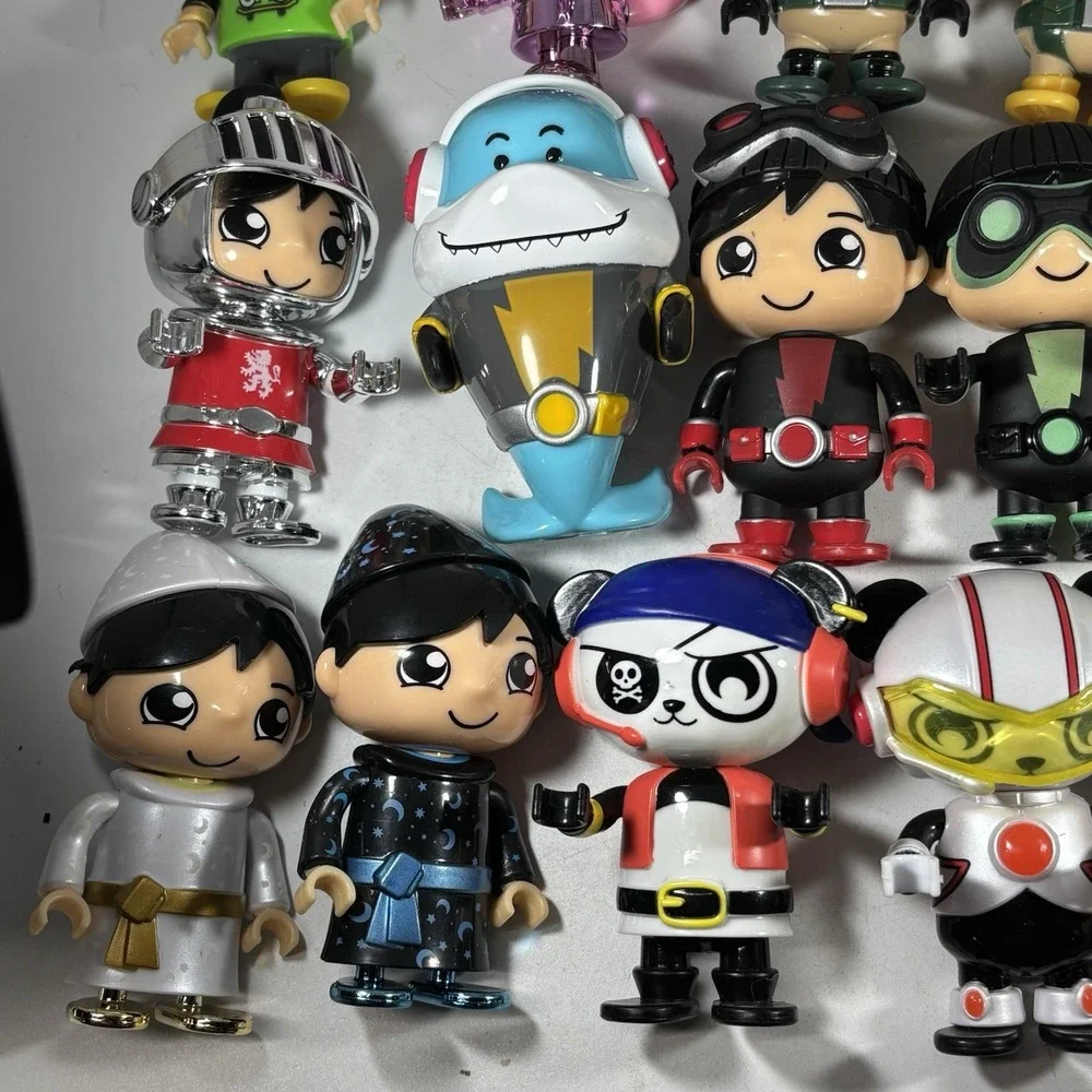 Ryans World Action Figures Lot of 24 Plastic Toys Cake Toppers Characters 3 Inch